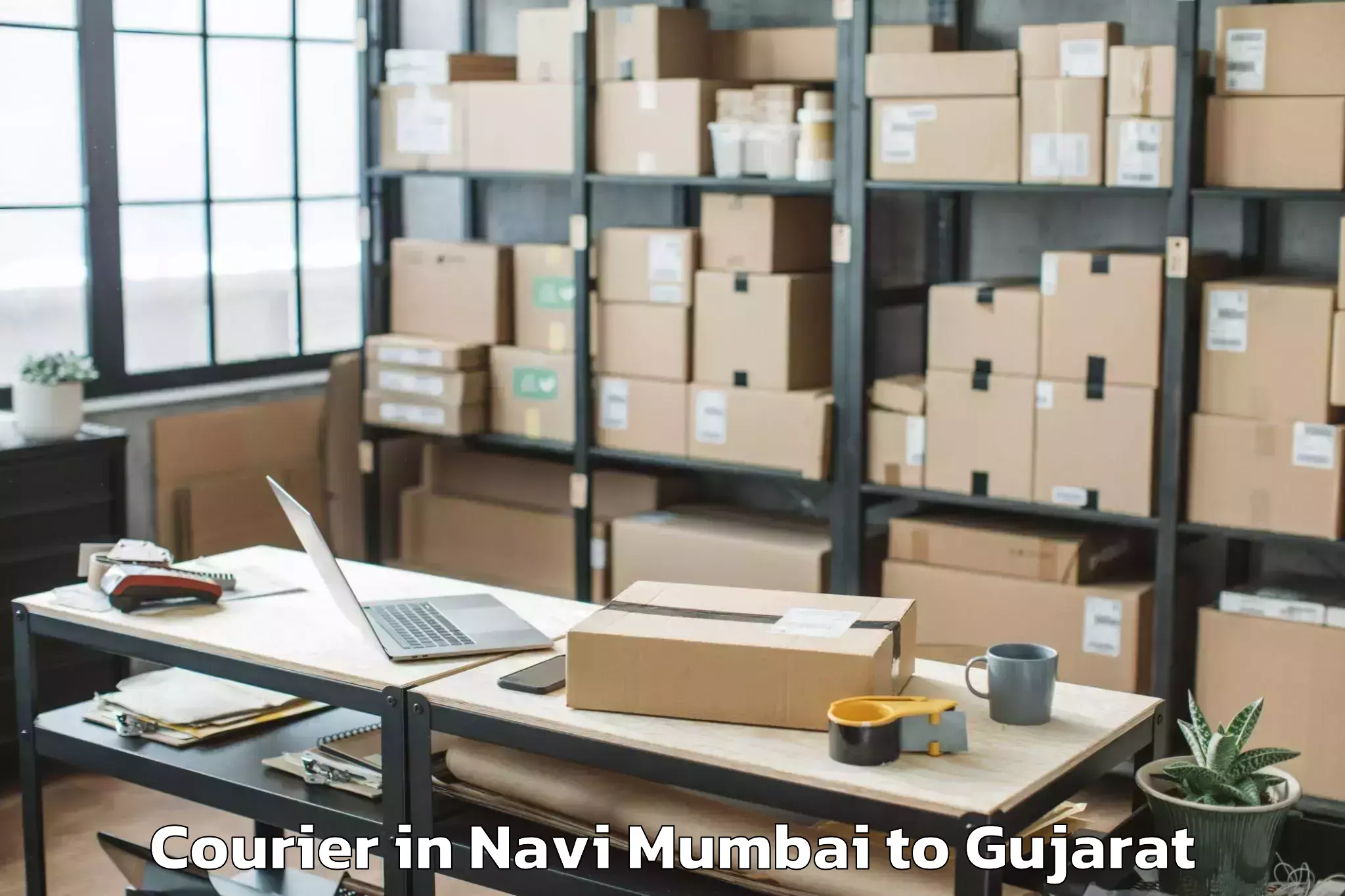 Navi Mumbai to Sanand Courier Booking